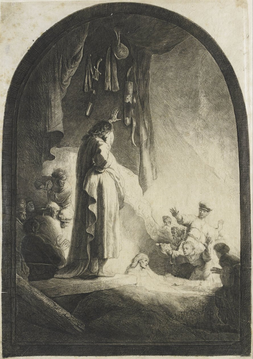 A ressurreição de Lázaro: o prato maior de Rembrandt van Rijn