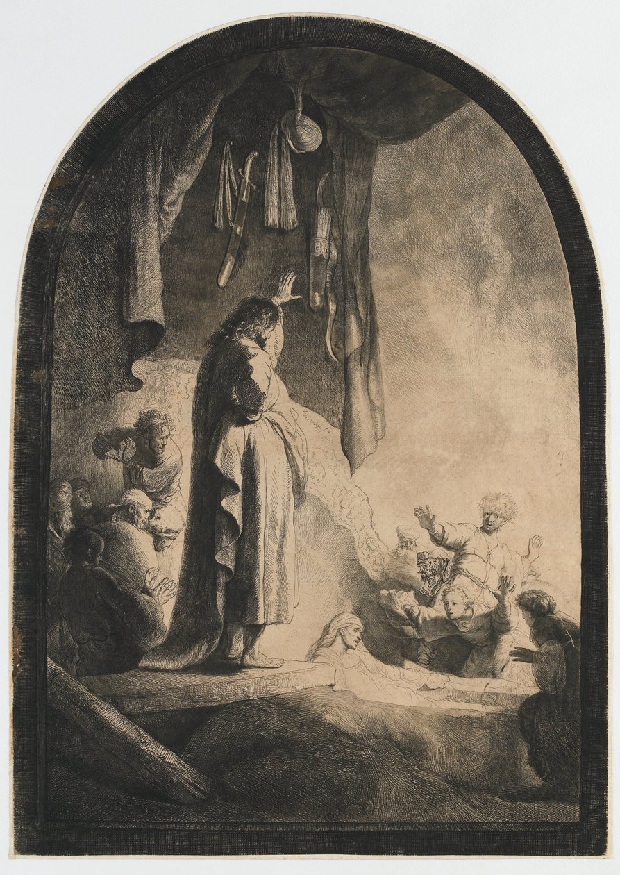 A ressurreição de Lázaro: o prato maior de Rembrandt van Rijn