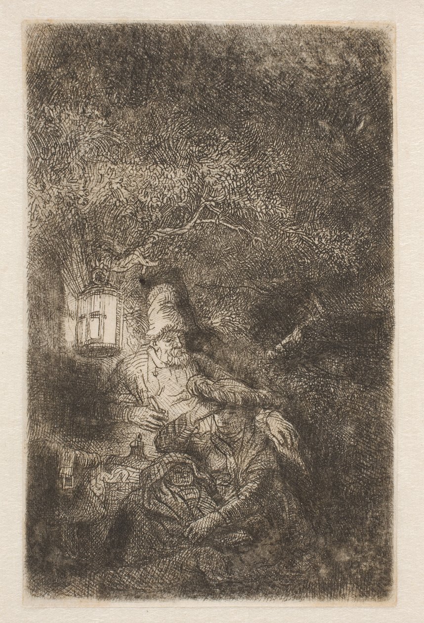 O resto do voo: uma peça noturna de Rembrandt van Rijn
