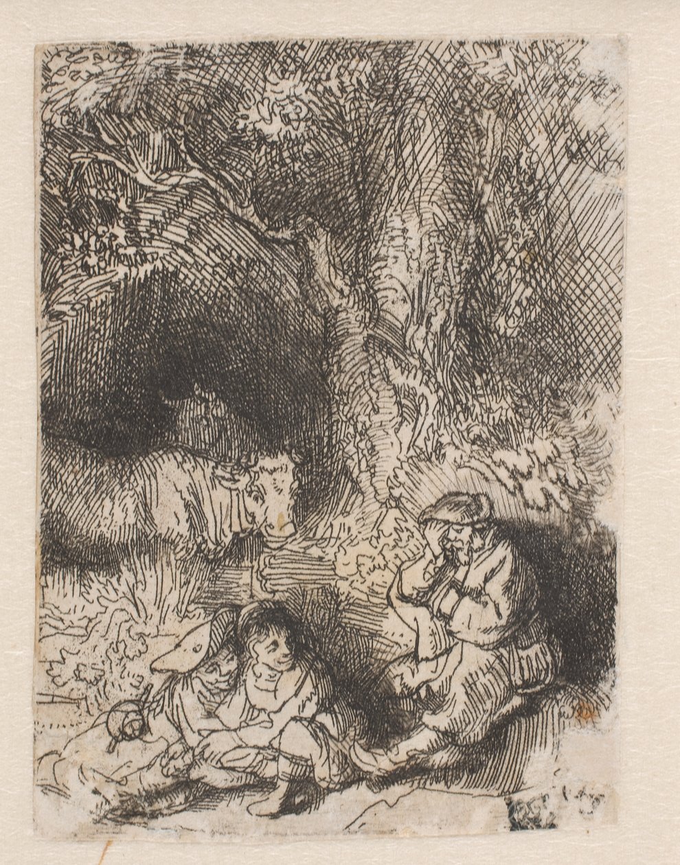 O pastor adormecido de Rembrandt van Rijn