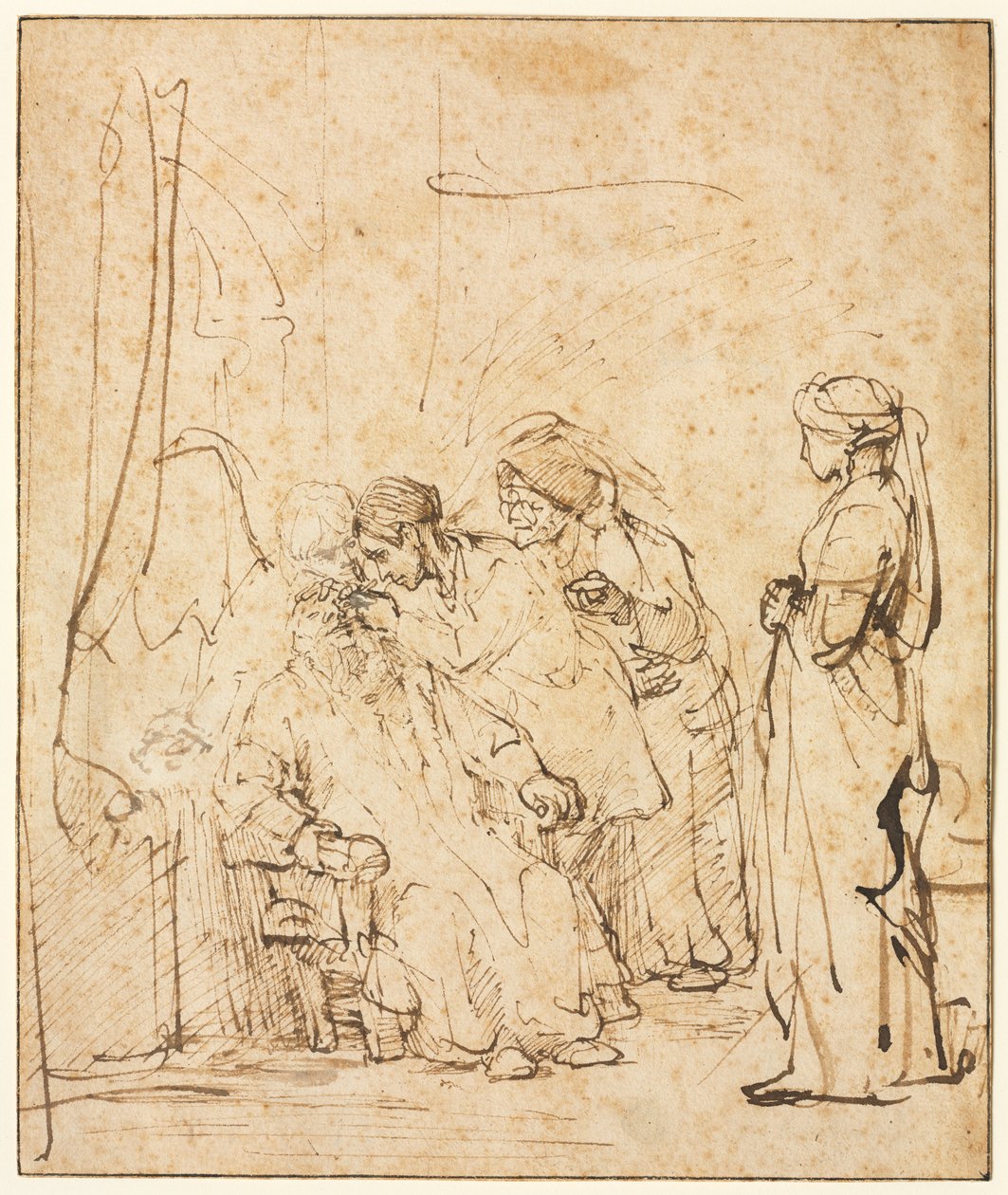 Tobias curando a cegueira de seu pai de Rembrandt van Rijn