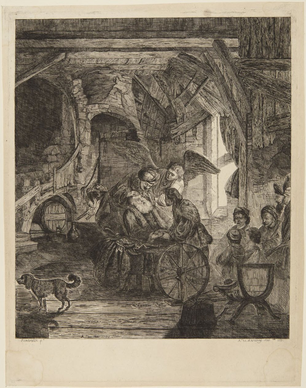 Tobias recuperando a visão de Rembrandt van Rijn