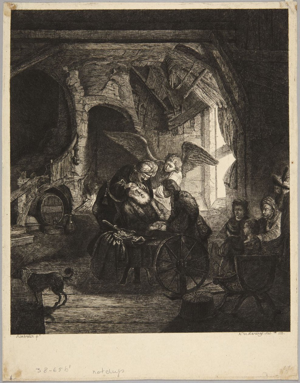 Tobias recuperando a visão de Rembrandt van Rijn