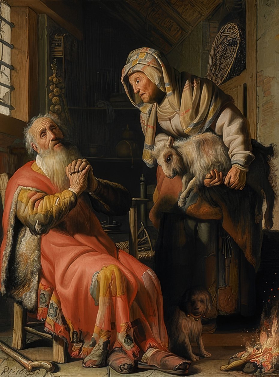 Tobit acusa Anna. 1626 de Rembrandt van Rijn