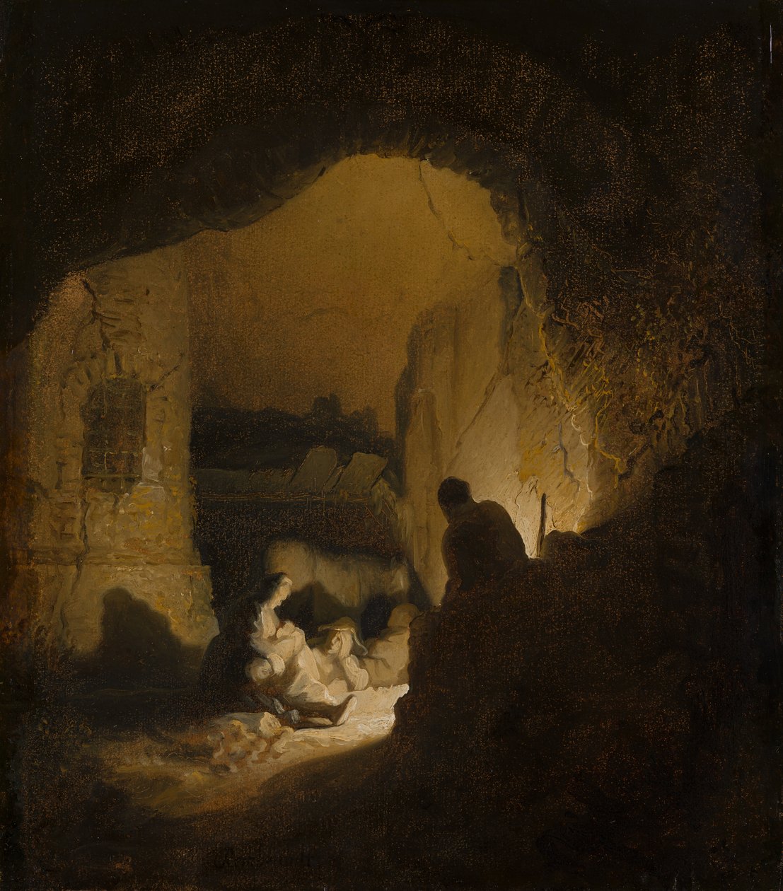Viajantes em repouso de Rembrandt van Rijn