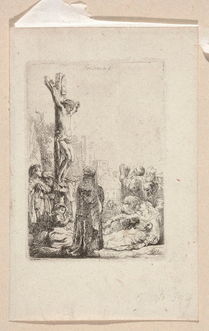 A Crucificação (Disco curto) de Rembrandt van Rijn