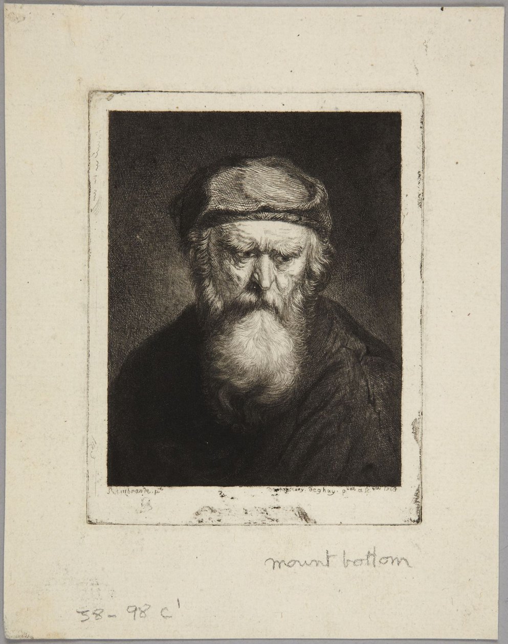 Velho atrabiliar de Rembrandt van Rijn