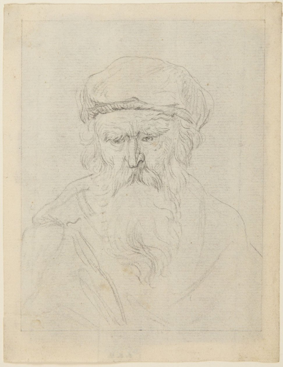 Velho atrabiliário de Rembrandt van Rijn