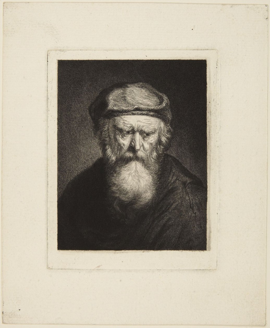 Velho irascível de Rembrandt van Rijn