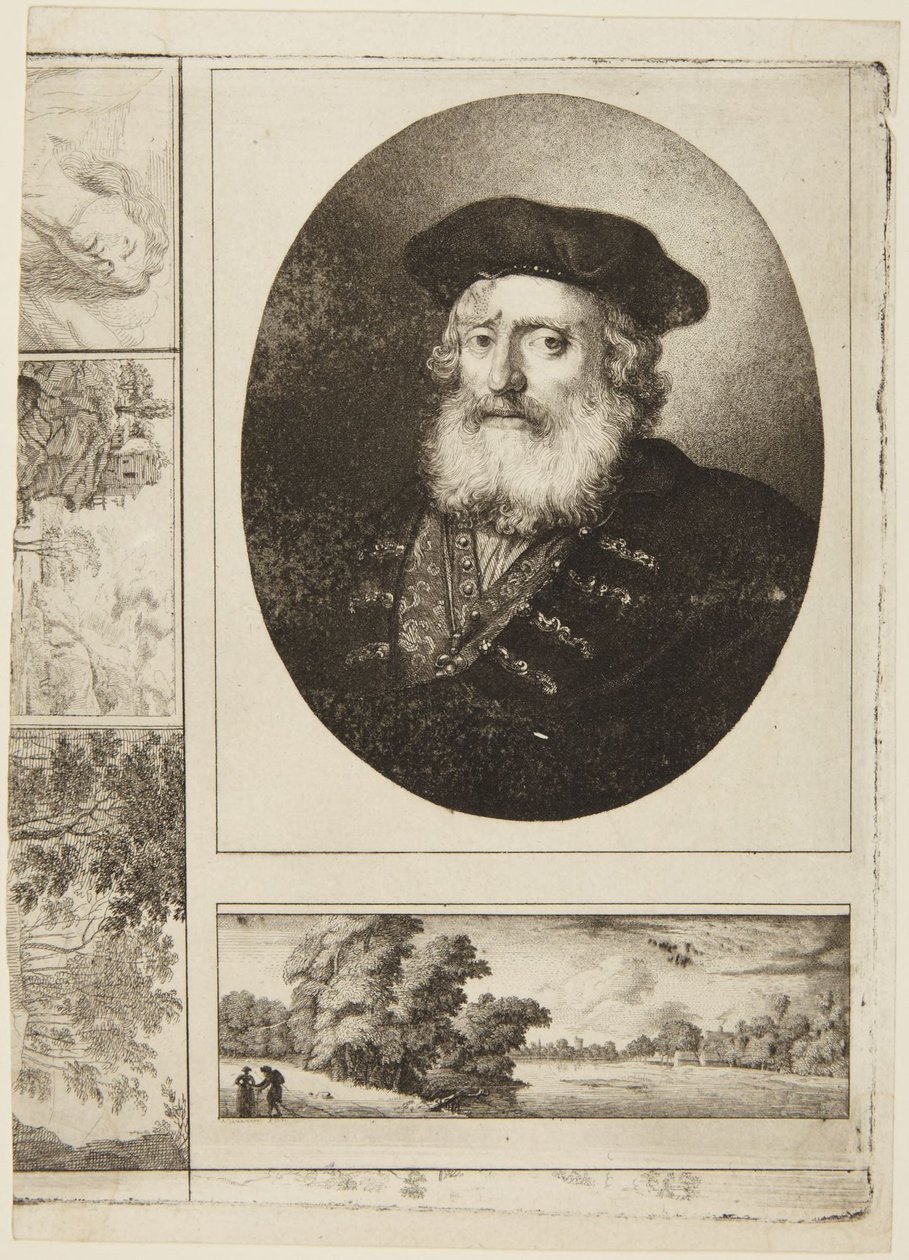Velho com barrete de Rembrandt van Rijn