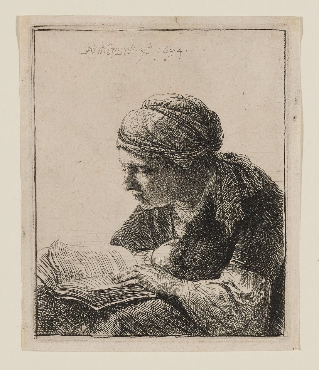 Mulher a ler de Rembrandt van Rijn