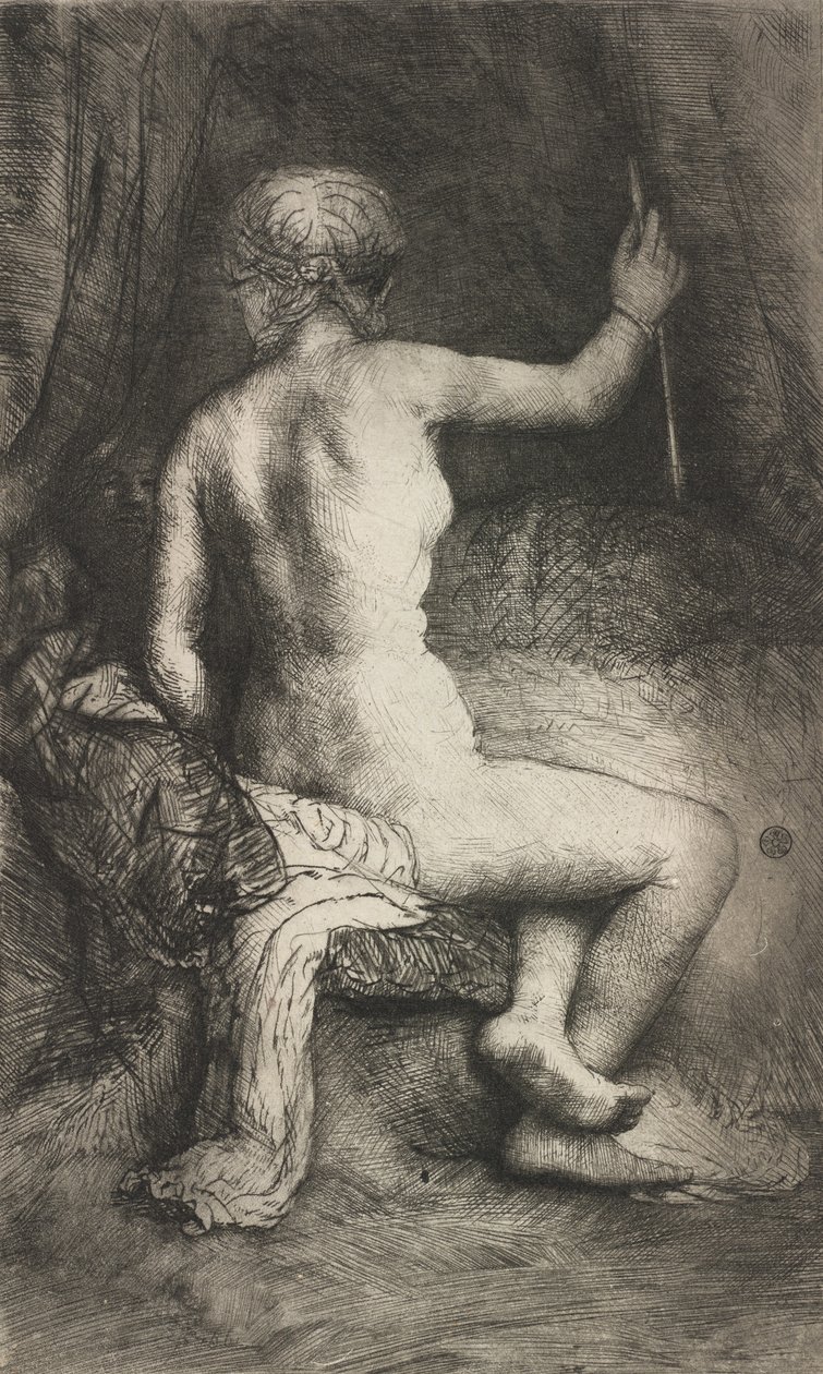 Mulher com a Flecha, 1661. de Rembrandt van Rijn