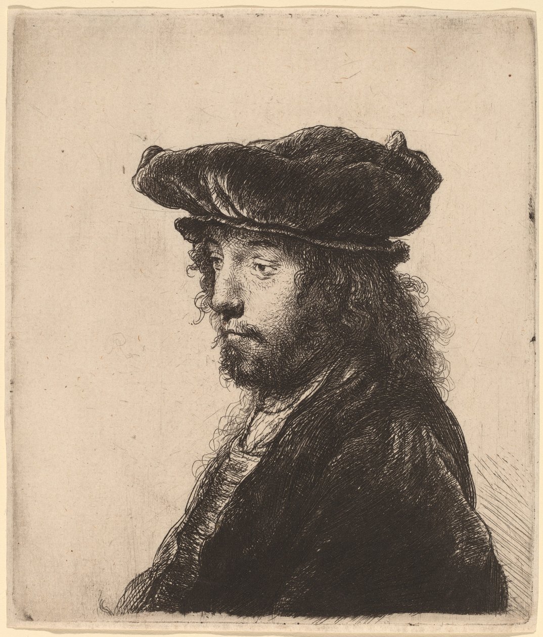 A Quarta Cabeça Oriental de Rembrandt van Rijn and Studio of Rembrandt