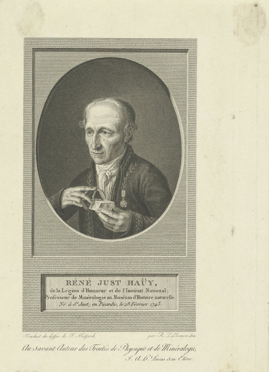 Retrato de René-Just Haüy 1743-1822, 1804. de Remi Henri Joseph Delvaux