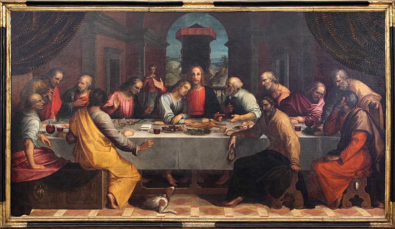 A Última Ceia, 1604. de Remigio Cantagallina