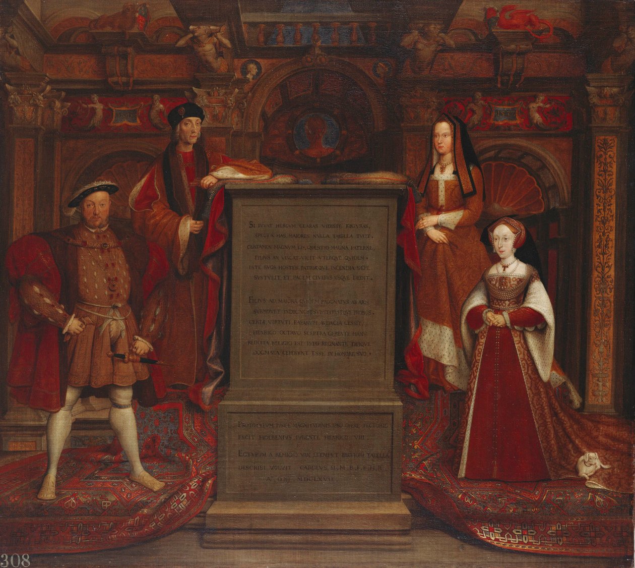 Mural de Whitehall de Remigius van Leemput