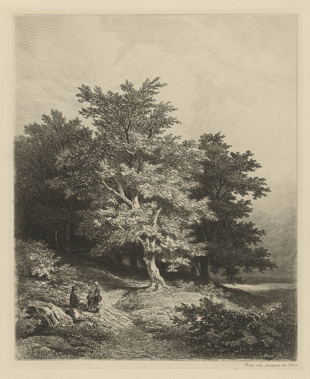 Números na borda de uma floresta de Remigius Adrianus Haanen