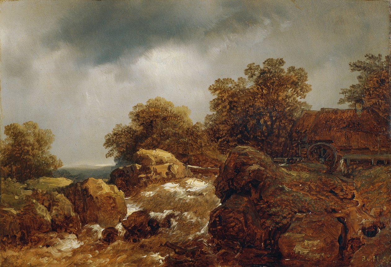 Paisagem rochosa de Remigius Adrianus van Haanen