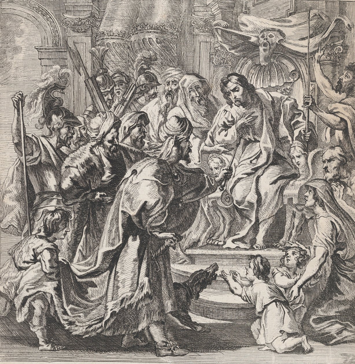 Cambises punindo o juiz injusto Sisamnes, ca. 1630-80., c. 1630-80. de Remoldus Eynhoudts