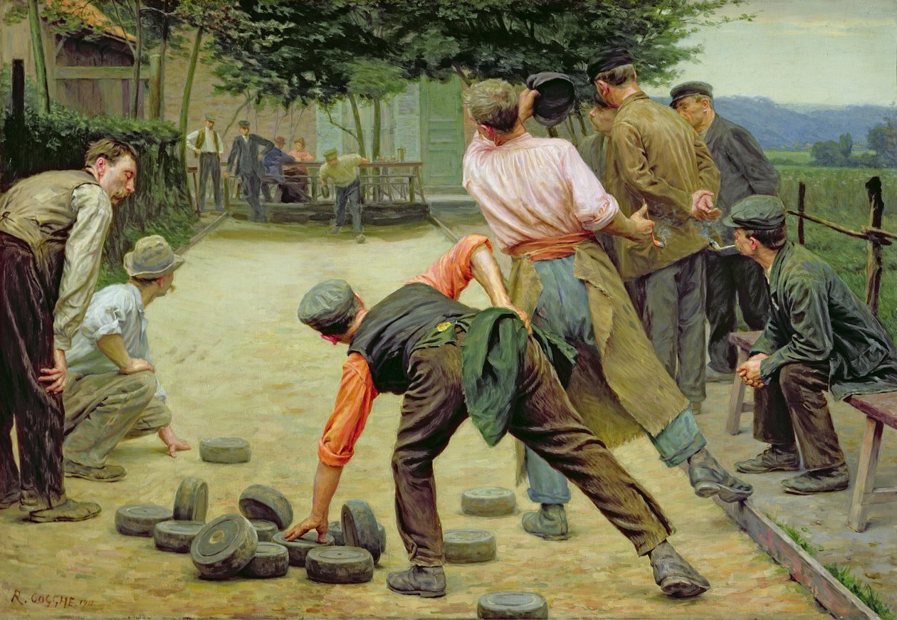 Um jogo de Bourles em Flandres, 1911 de Remy Cogghe