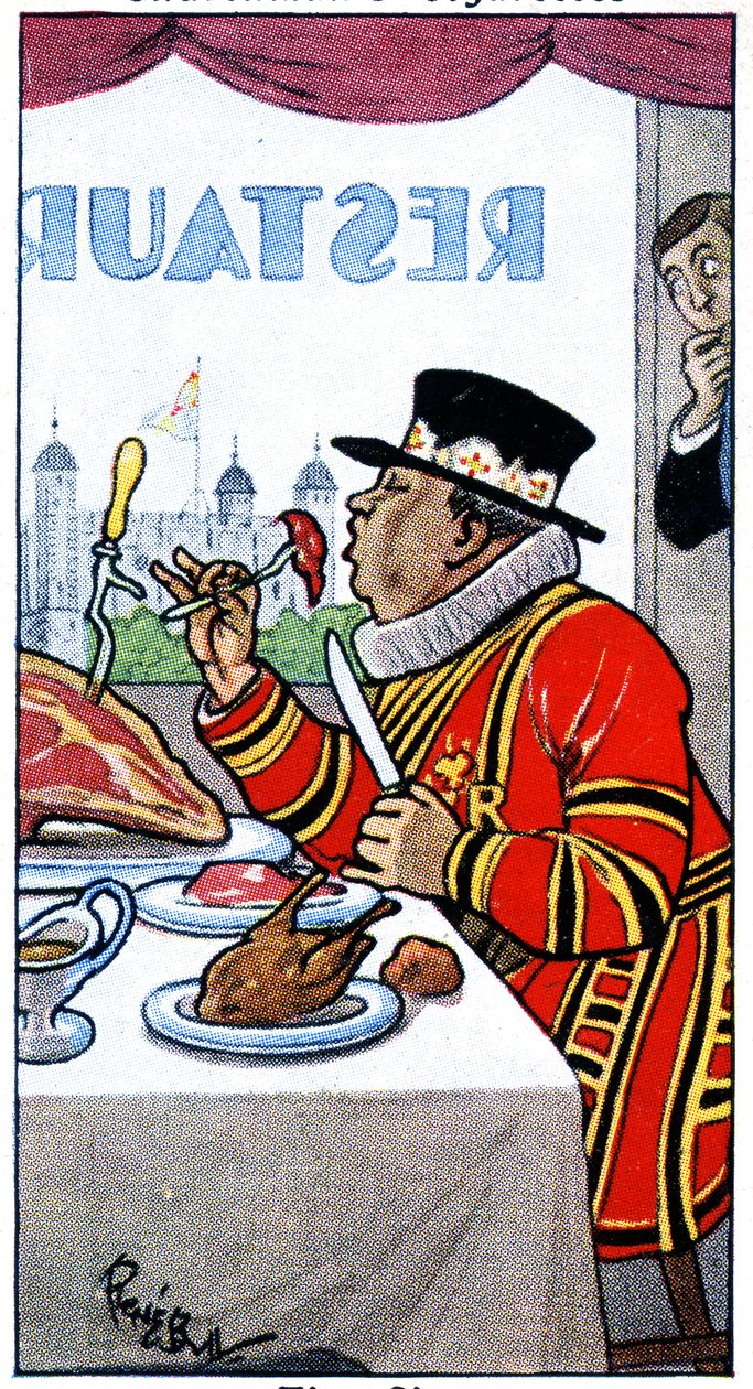 Um Beefeater, 1936 de René Bull