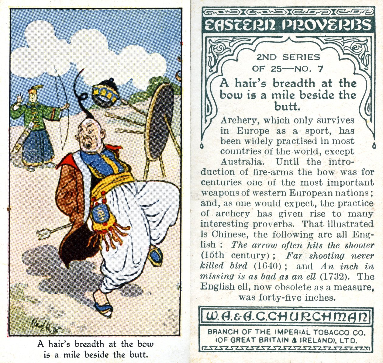 A largura de um cabelo na proa é uma milha ao lado da bunda, 1932 de René Bull