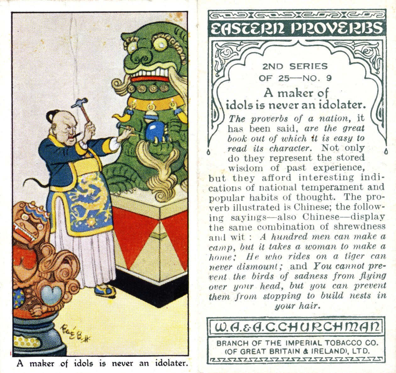 &39;Um criador de ídolos nunca é um idólatra&39;, 1932 de René Bull