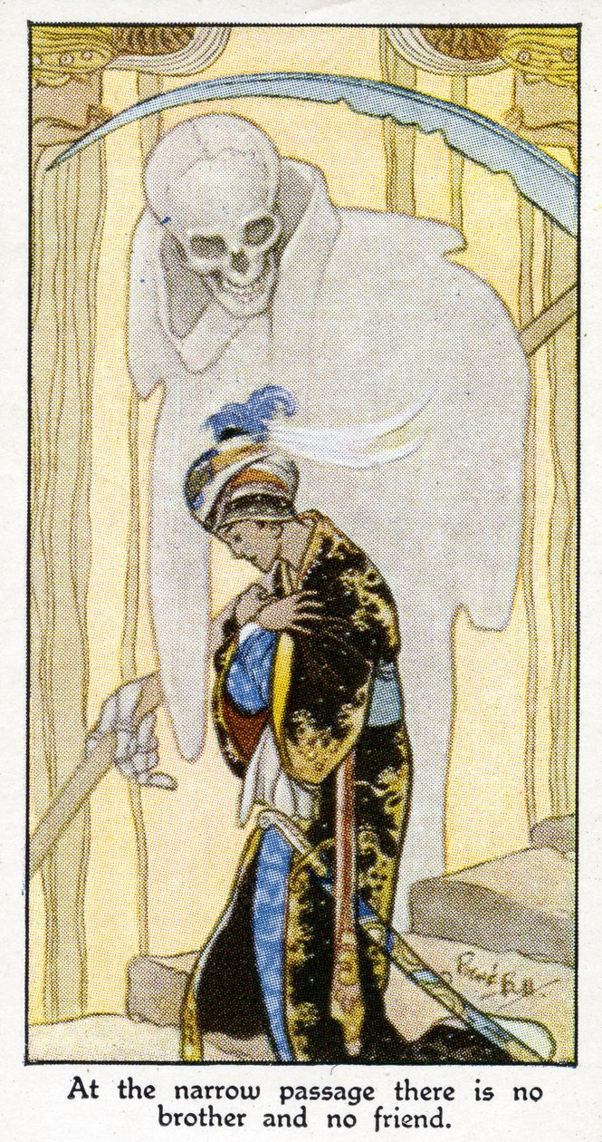 "Na passagem estreita não há irmão nem amigo", 1931 (ver também 498217) de René Bull