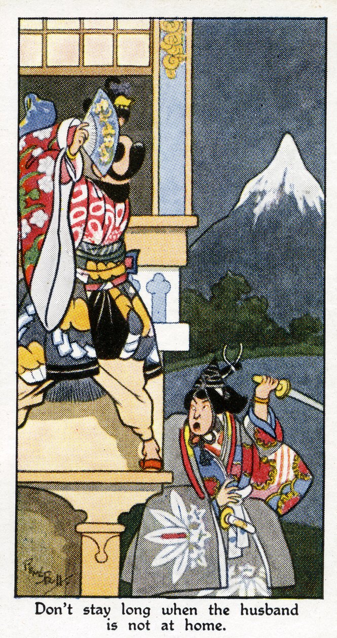 &39;Não fique muito tempo quando o marido não está em casa, 1931 (ver também 498205) de René Bull