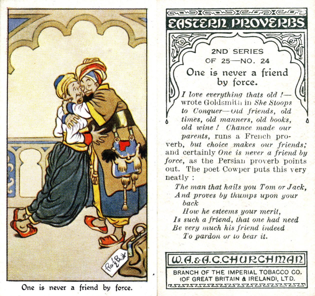Nunca se é um amigo à força, 1932 de René Bull