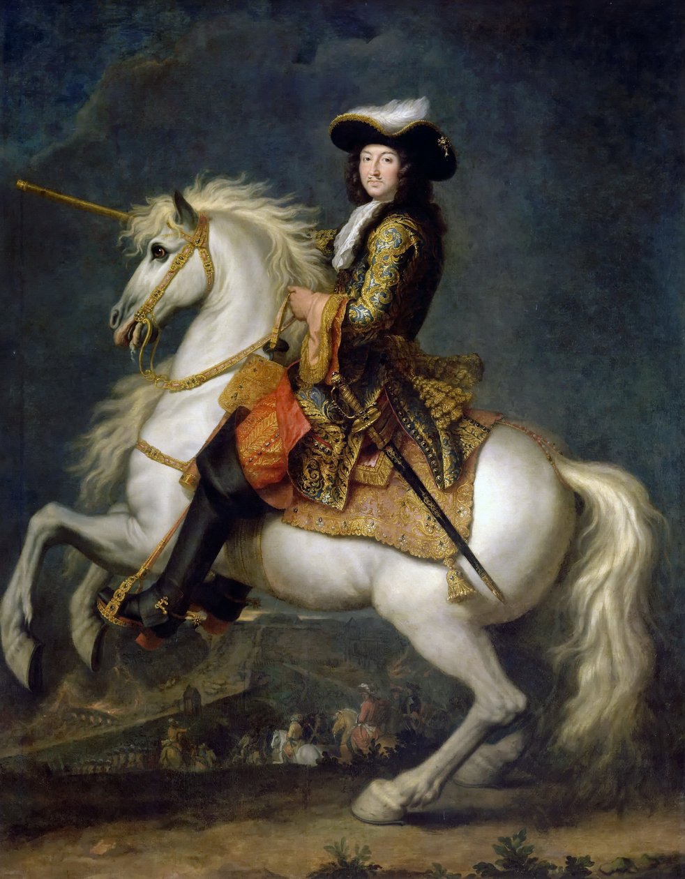 Retrato equestre de Louis XIV 1638-1715 de René Antoine Houasse