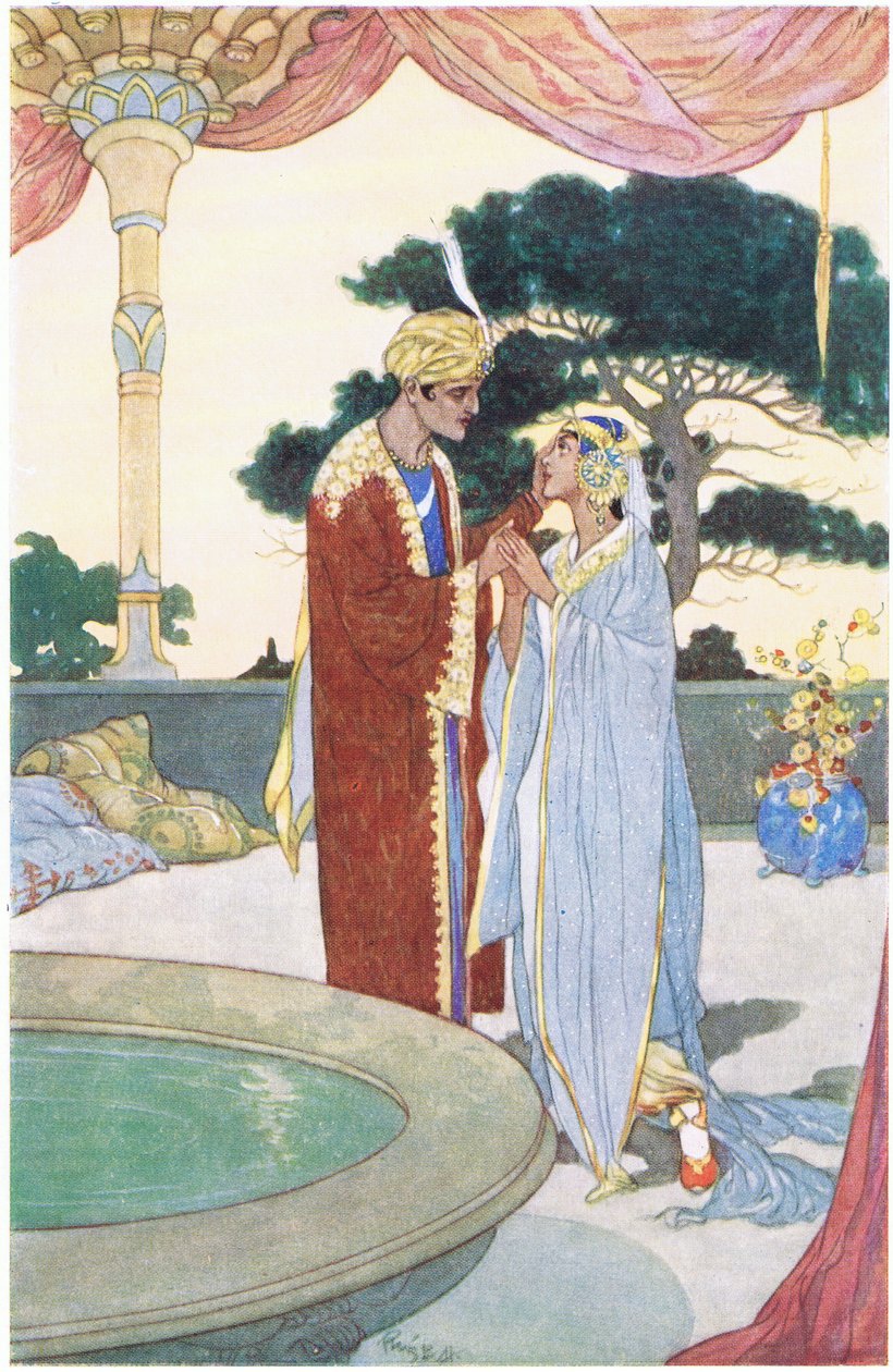 Noureddin e a bela escrava de 1930 de René Bull