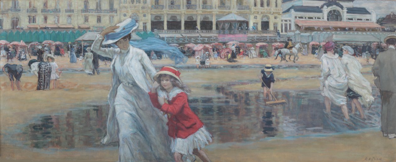 Praia de Cabourg, c. 1910. de René François Xavier Prinet