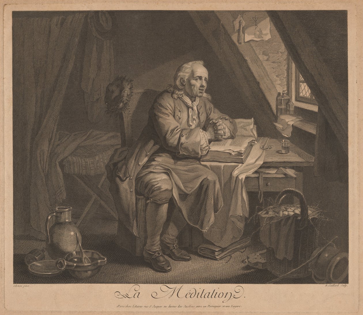 Meditação de René Gaillard, after Johann Eleazar Schenau