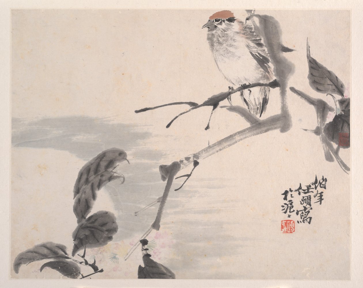 Animais, flores e pássaros, século XIX. de Ren Yi