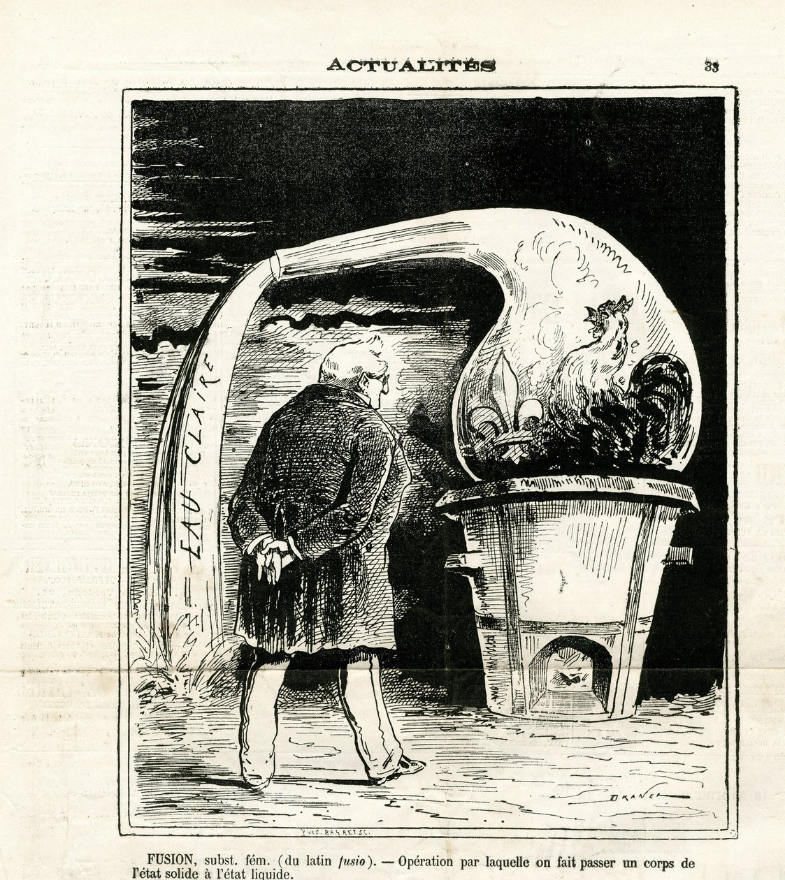 Ilustração de Jules Renard Draner (1833-1926) em Le Charivari de Renard Jules Draner