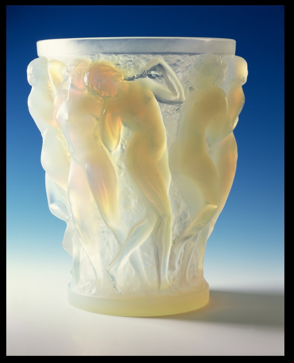 Vaso opalescente &39;Bacchantes&39; (vidro) de Rene Jules Lalique