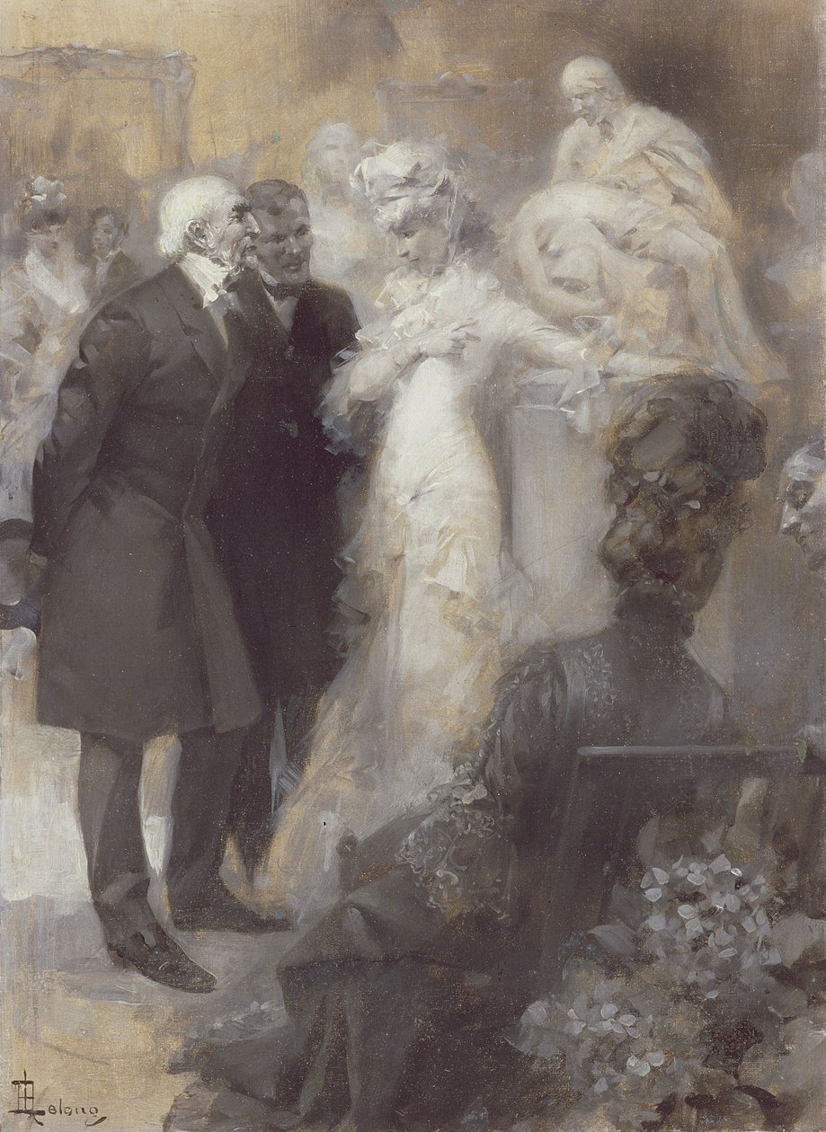 Sarah Bernhardt (1844-1923) na Ópera de Paris de Rene Lelong