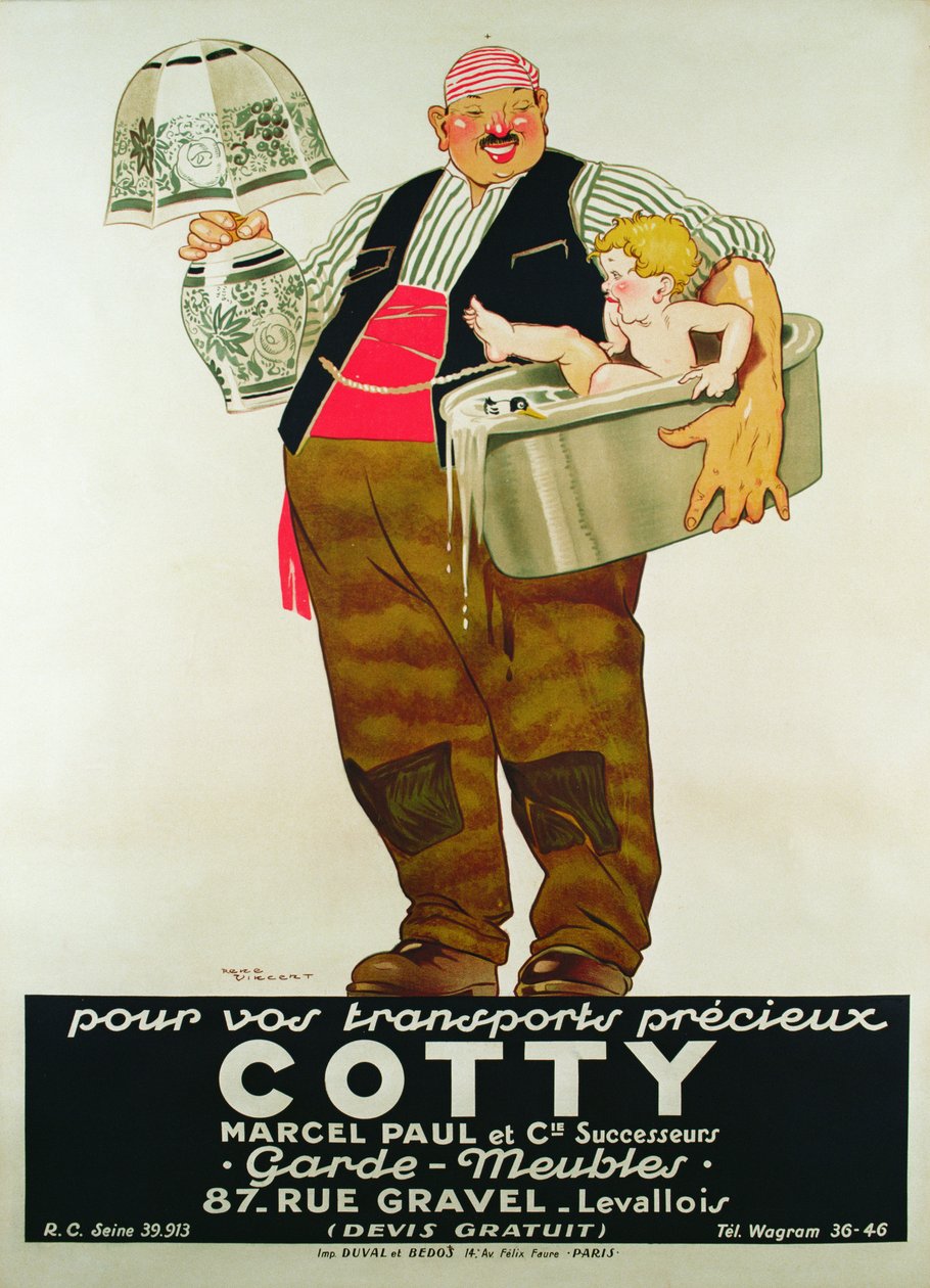 Cartaz publicitário &39;Cotty Moving Co.&39; de Rene Vincent