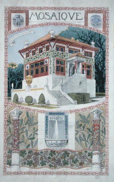 Design para uma Casa para um Mosaicista de Rene Binet