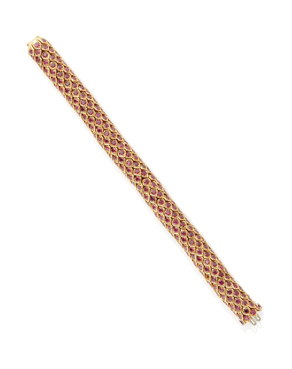 Uma das três pulseiras &39;Honeycomb&39; de Rene Boivin