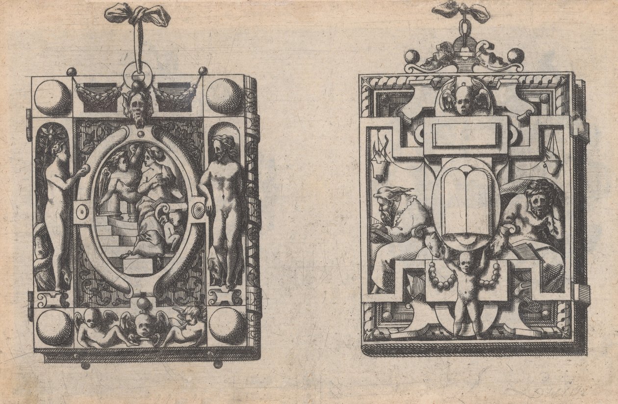 Projetos de joias e bijuterias, ca. 1600-1645. de Rene Boyvin
