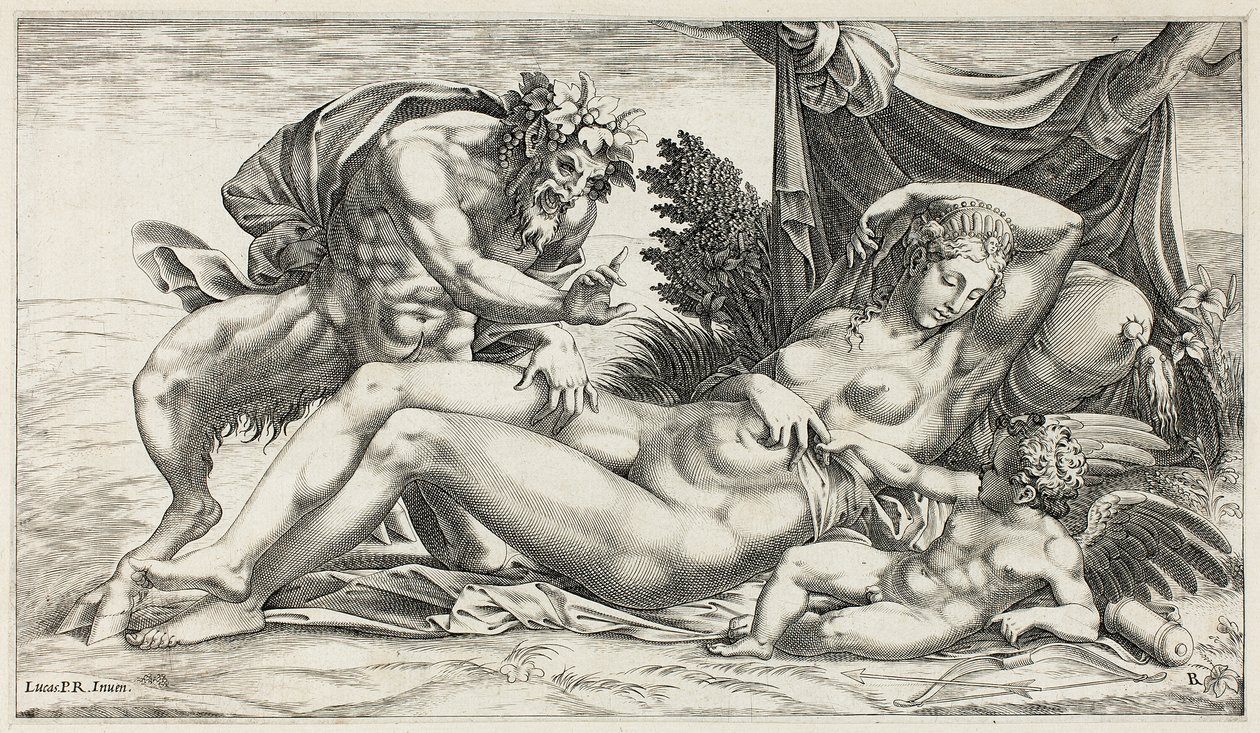 Júpiter e Antíope de Rene Boyvin
