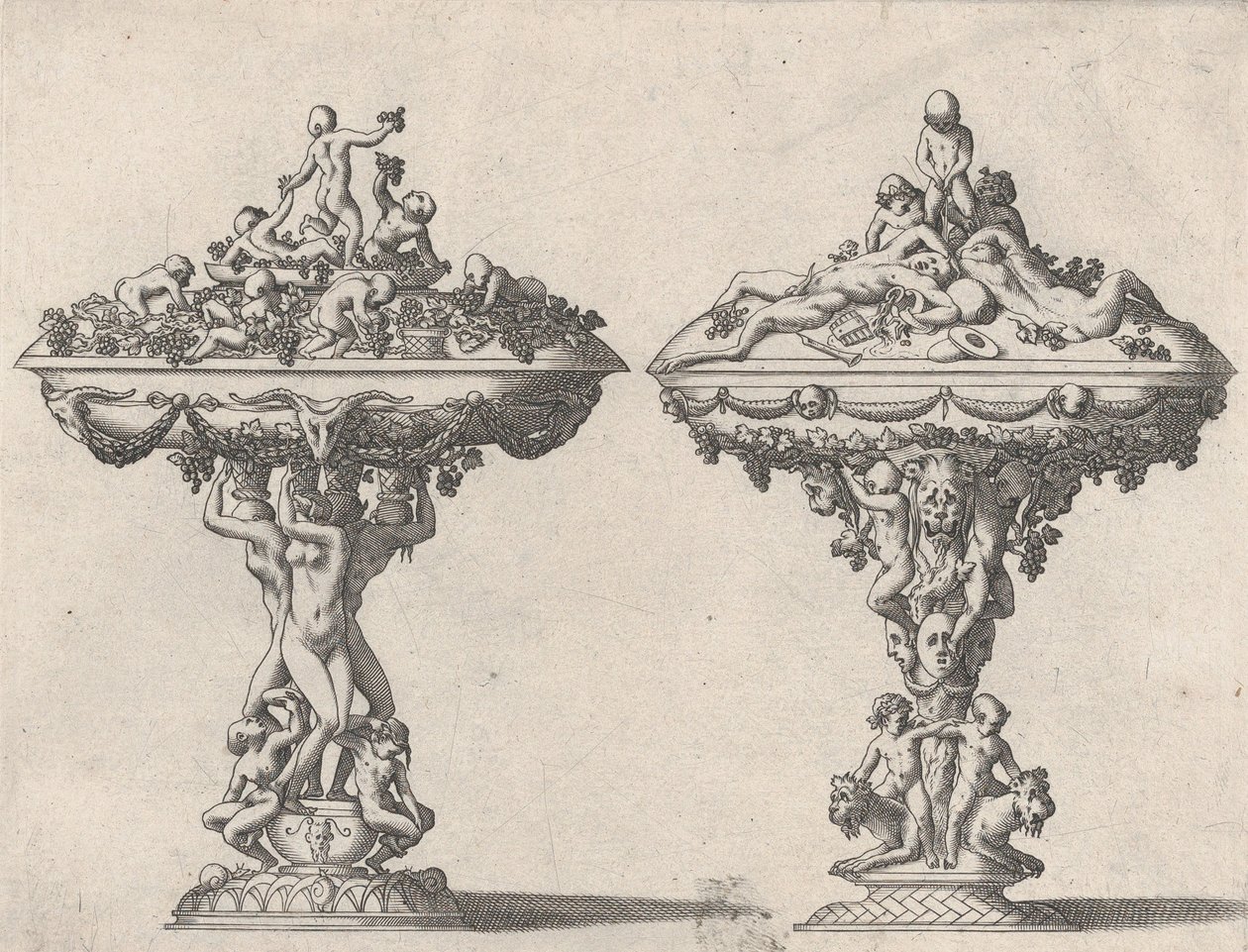 Duas Taças, século XVI-XVII. de Rene Boyvin