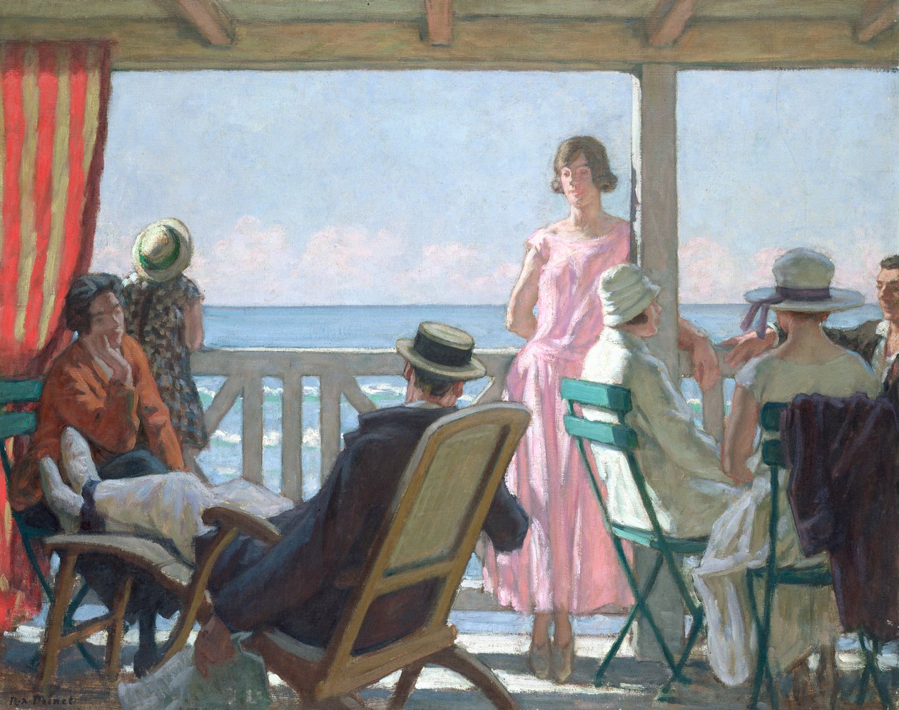Au Bord de la Manche (óleo sobre tela) de René François Xavier Prinet