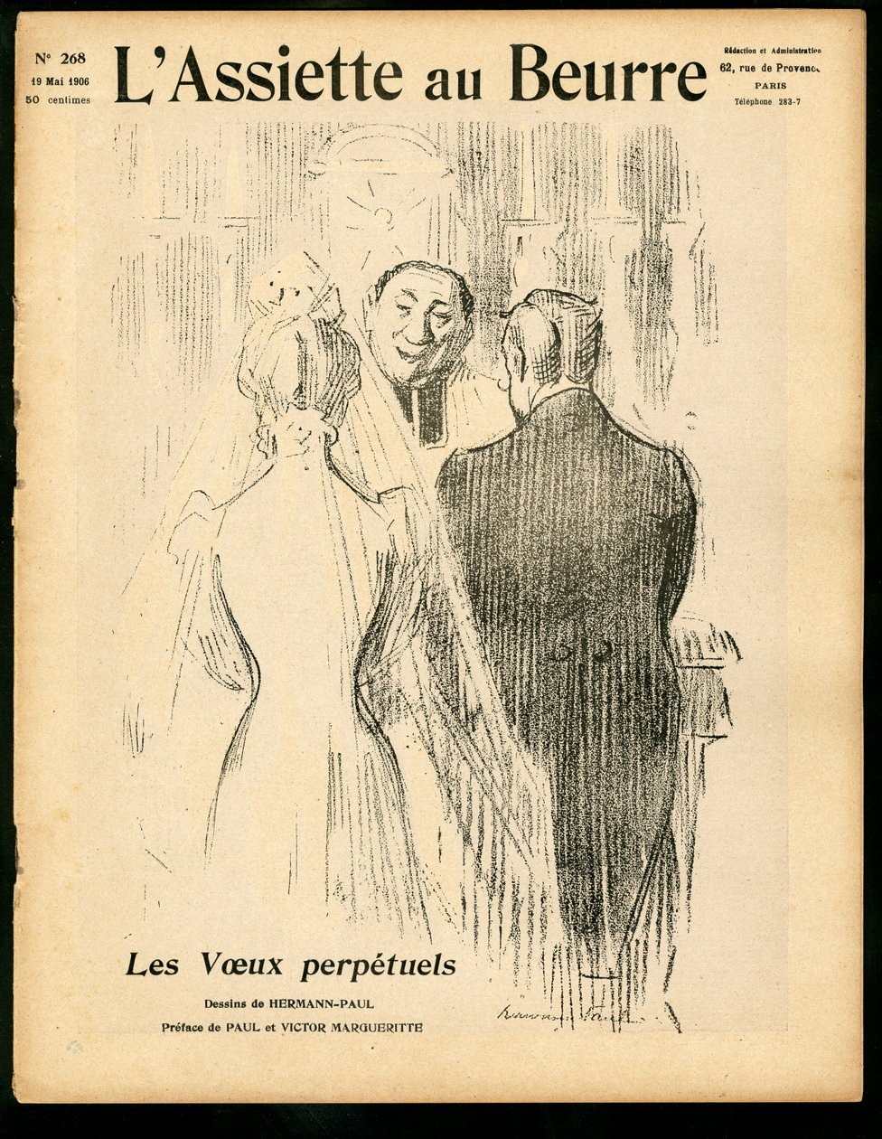 Capa do "The Butter Plate", número 268, Satirique en Colours de Rene George Hermann Paul