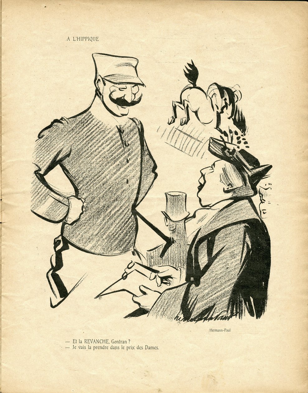 Ilustração de Hermann-Paul (1864-1940) em O Pato Selvagem de Rene George Hermann Paul
