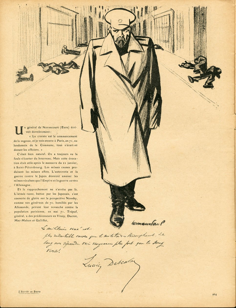 A Placa de Manteiga, número 222, Satirical in Colors de Rene George Hermann Paul