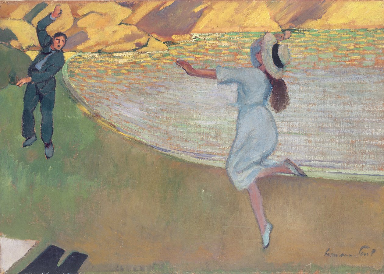 Os amantes, c.1900 de Rene George Hermann Paul