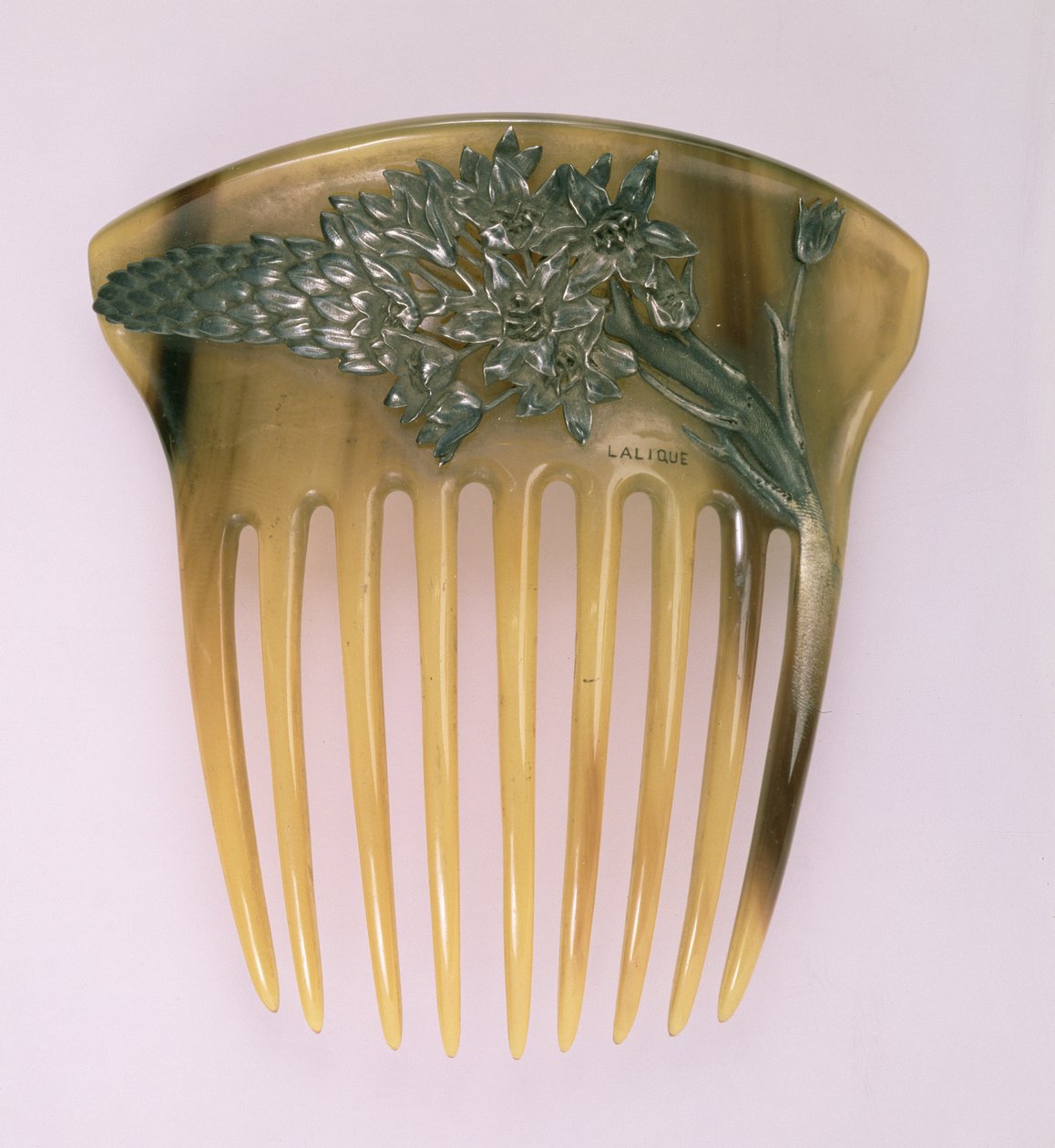 Pente de chifre, de Rene Jules Lalique (1860-1945), Paris, 1900-02 de Rene Jules Lalique